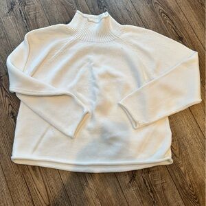 J. Crew Roll Neck Sweater White Large